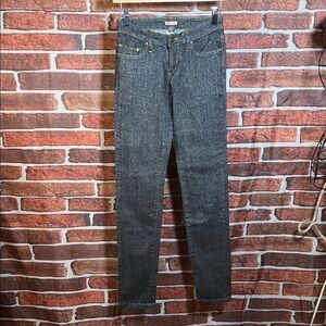 👖 Max Rave Skinny Glitter Jeans — Black — Sz 1